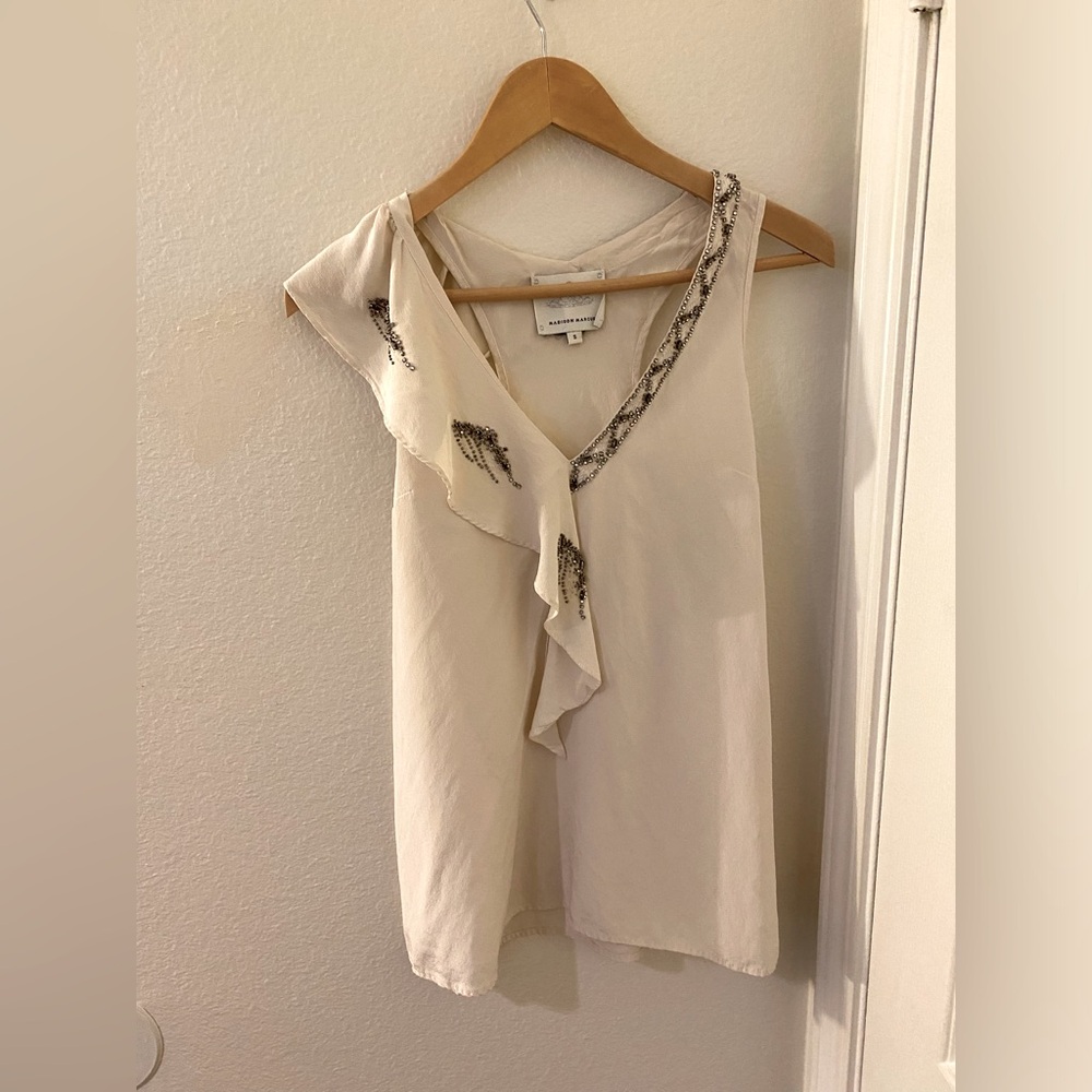 Madison Marcus Beaded Elegant Sleeveless Top S